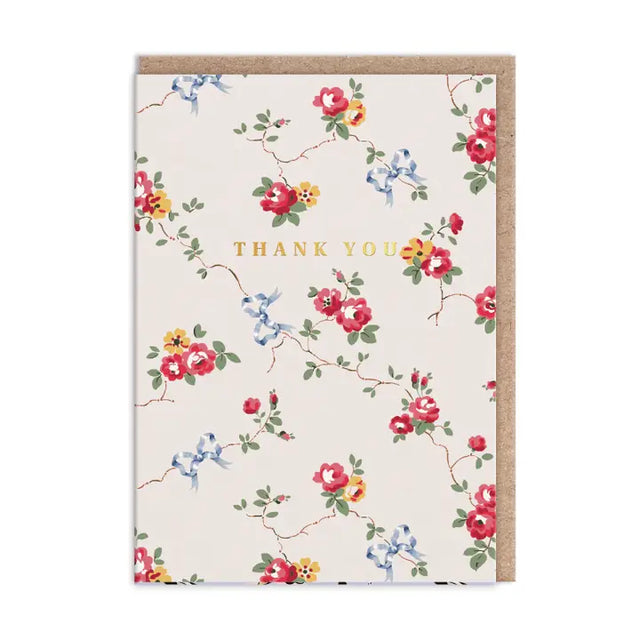 Bows & Roses Thank You Card Set