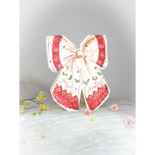 Load image into Gallery viewer, Vintage Festive Bow Card