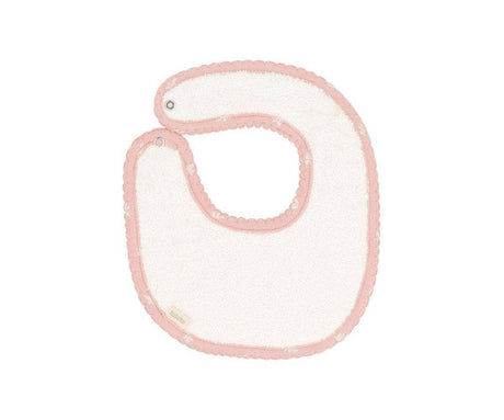 Pink Leaf Baby Bib