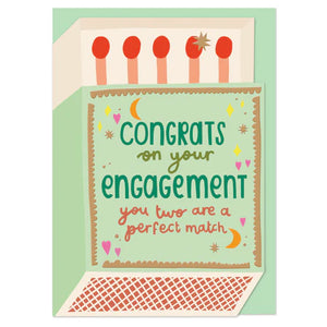 Engagement Matchbox Card