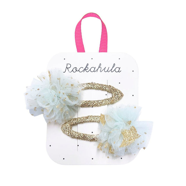 Sparkle Star Tulle Ruffle Hair Clips
