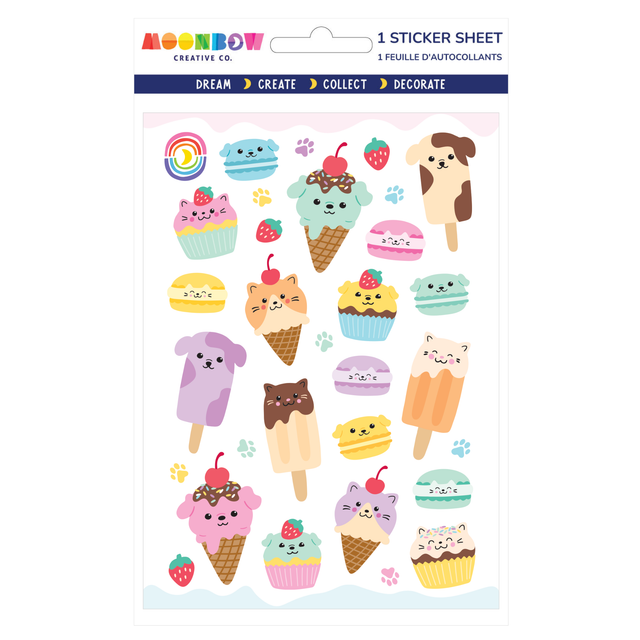 Sweet Cat 'n' Dog Bites Stickers