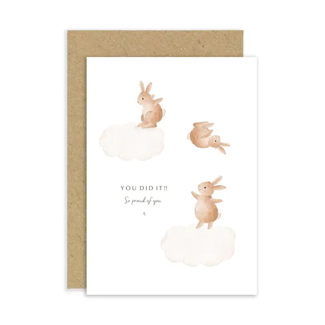So Proud Bunny Clouds Card