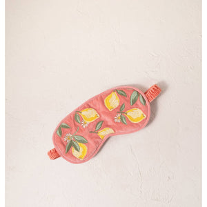 Lemon Blossom Coral Eye Mask