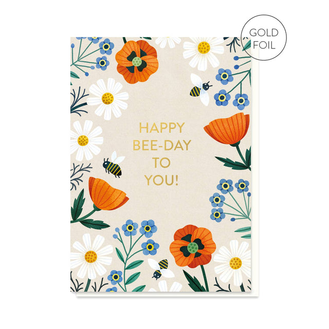 Happy Bee-day Birthday Card