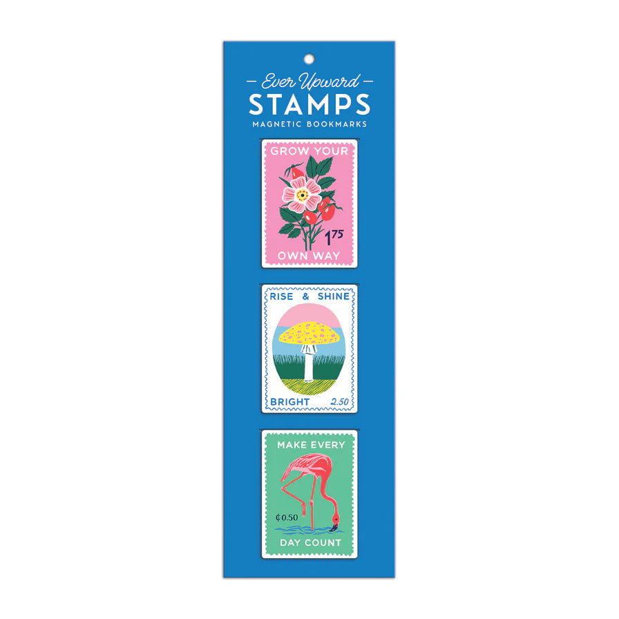 Ever Upwards Floral Stamp Magnets