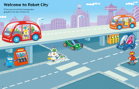 First Sticker Book: Robots