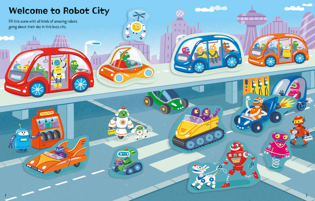 First Sticker Book: Robots