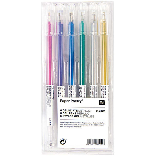 Metallic Gel Pen Set
