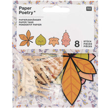 Load image into Gallery viewer, Autumn Leaves Paper Tags