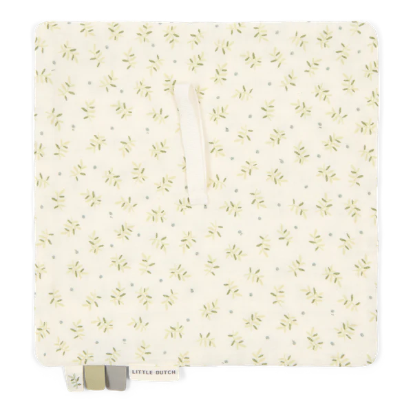 Pacifier Muslin Cloth: Blueberry Leaves