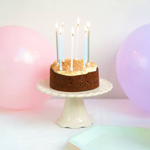 Load image into Gallery viewer, Blue &amp; Silver Long Birthday Candles