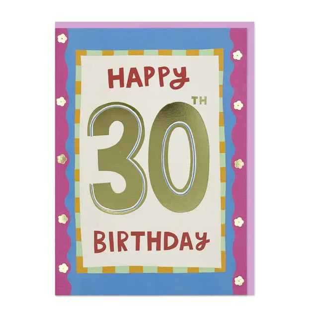 30th Whimsy Birthday Card