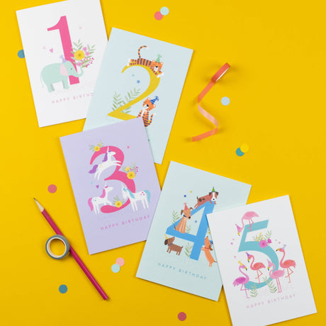 Age 4 Dogs Card