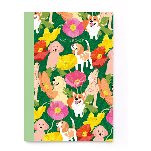 Dogs And Poppies Notebook