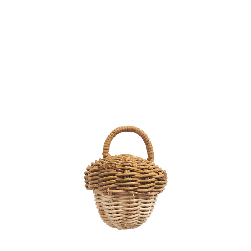 Rattan Acorn Rattle