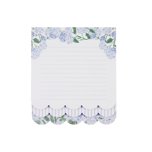 Hydrangea Scallop Edge Notepad