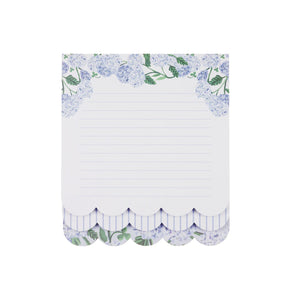 Hydrangea Scallop Edge Notepad