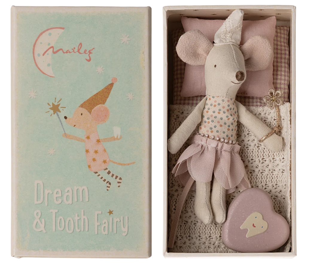 Pink Tooth Fairy Little Sister Mouse