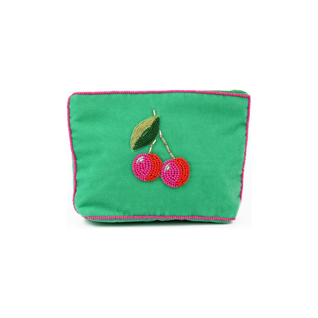 Beaded Cherry Coin Purse