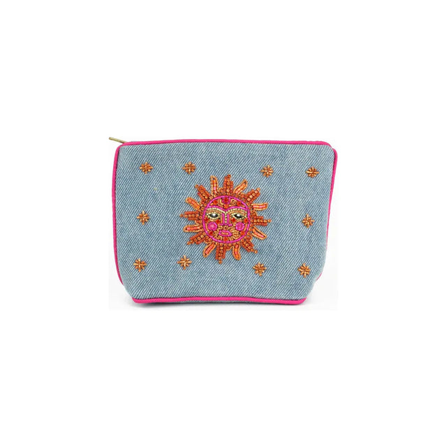 Beaded Sun Face Purse