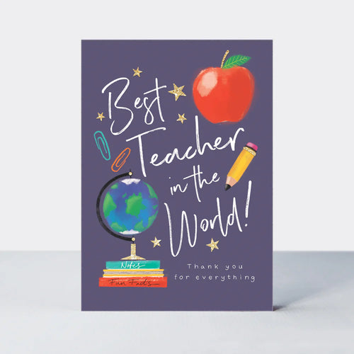 Best Teacher In The World Card