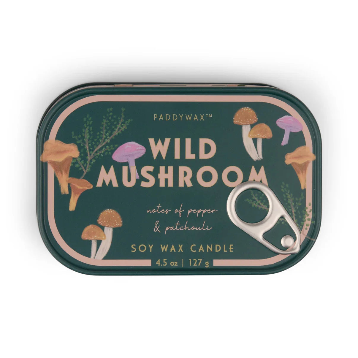 Wild Mushroom Bistro Tin Candle