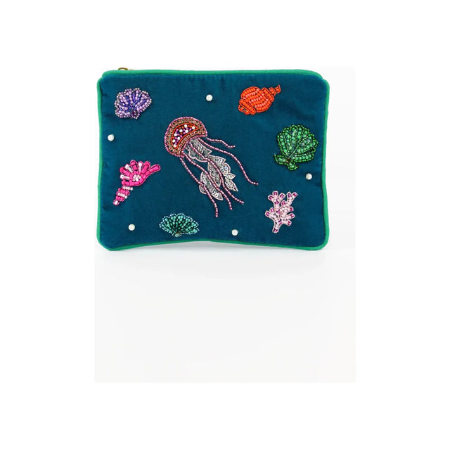 Beaded Ocean Coin Purse