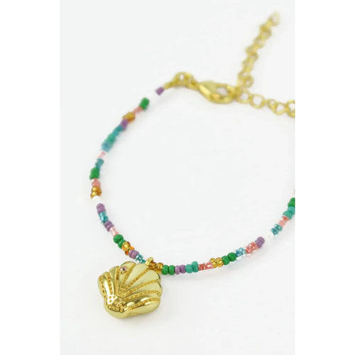 Clam Shell Beaded Bracelet