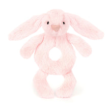 Load image into Gallery viewer, Bashful Pink Bunny Ring Rattle