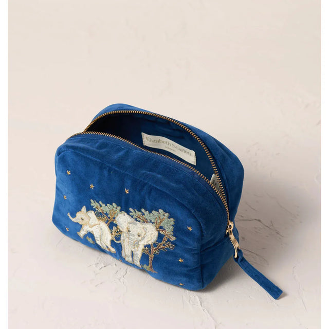 Elephant Velvet Cosmetic Bag
