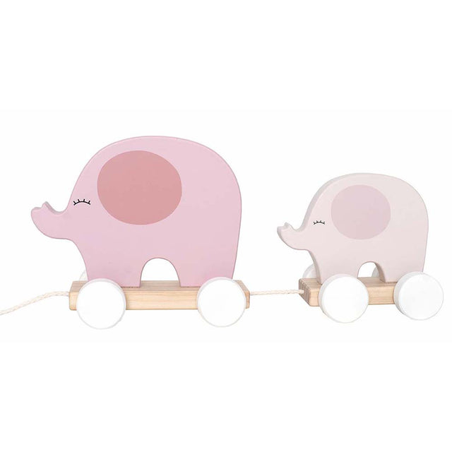 Pull Along Elephant - Pink