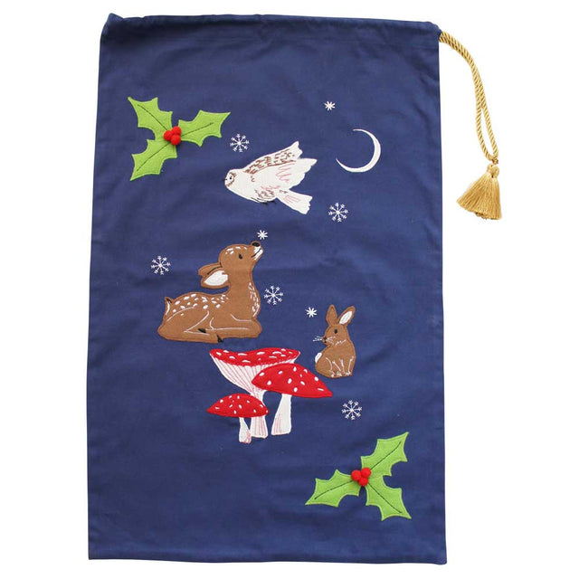 Enchanted Forest Embroidered Sack