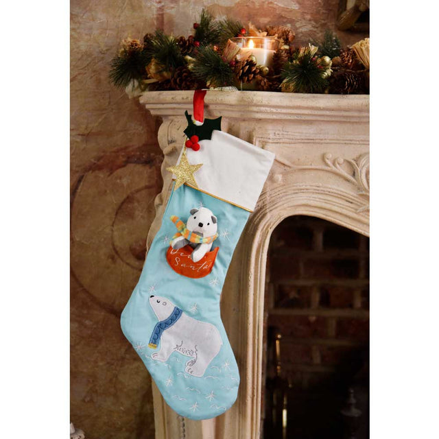 Polar Bear Christmas Stocking