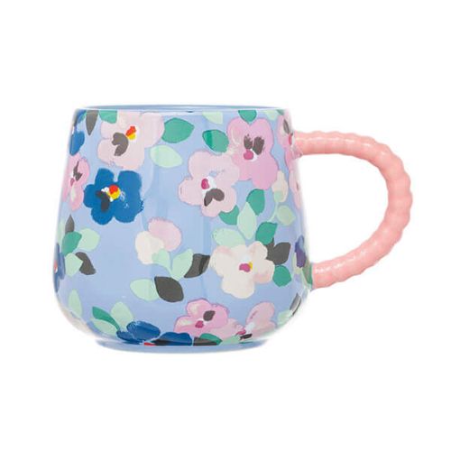 Pansy Twisted Handle Billie Mug