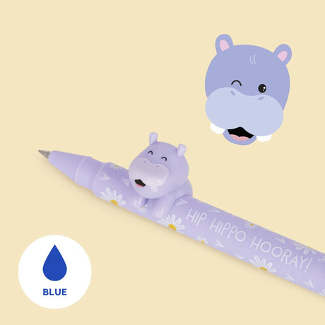 Blue Hippo Gel Pen