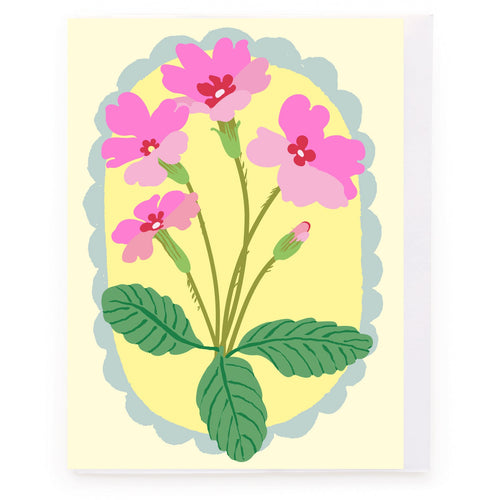 Vintage Pink Flowers Card