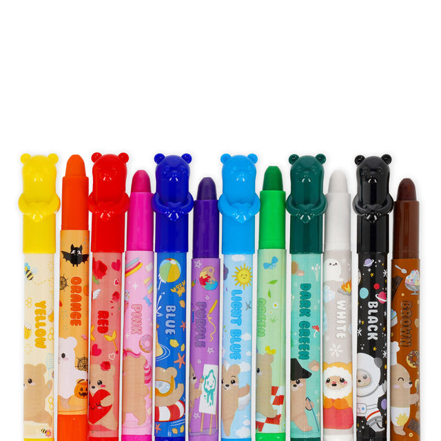 Teddy Friends Twist Up Crayons