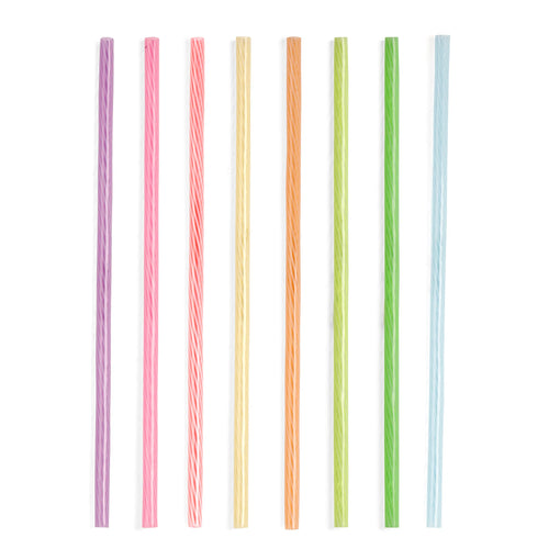 24 Rainbow Reusable Straws