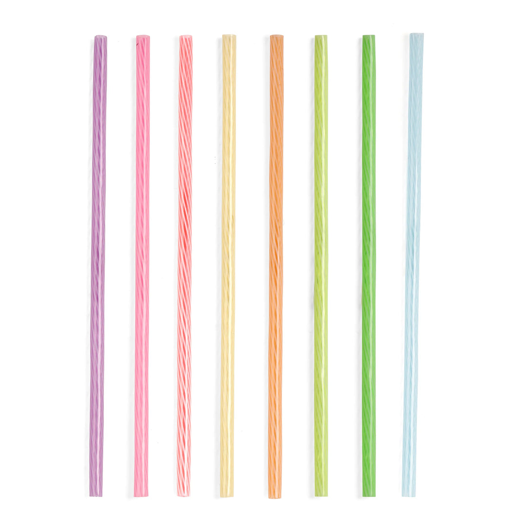 24 Rainbow Reusable Straws