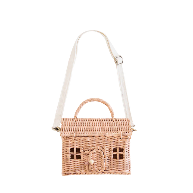 Rose Casa Rattan Bag
