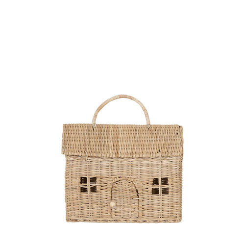 Straw Rattan Casa Clutch