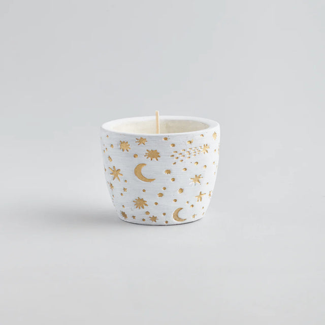 White Celestial Inspiritus Pot Candle