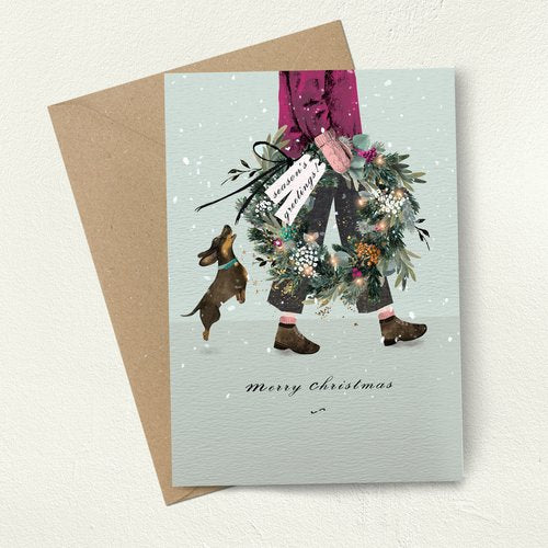 Christmas Sausage Dog Card