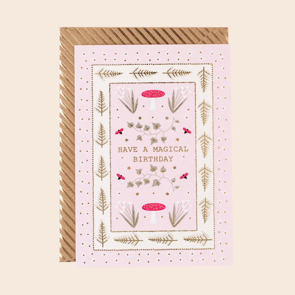 Magical Toadstools Birthday Card
