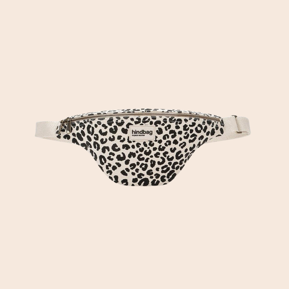 Olivia Cross Body Bag:  Leopard Off-White