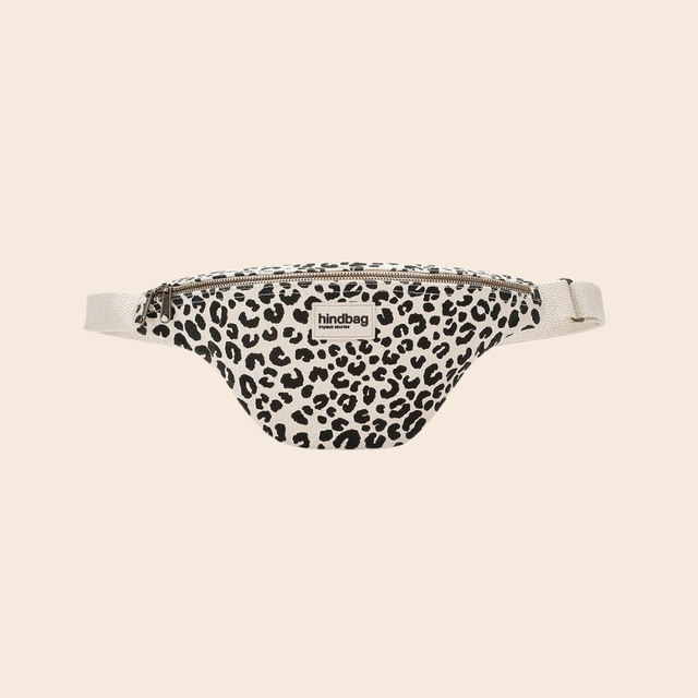 Olivia Cross Body Bag:  Leopard Off-White