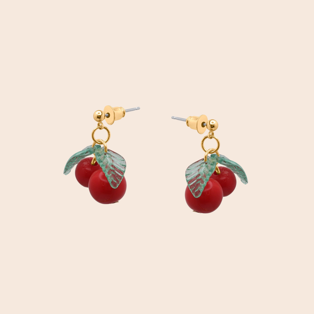 Dangly Fruit Drop Earrings