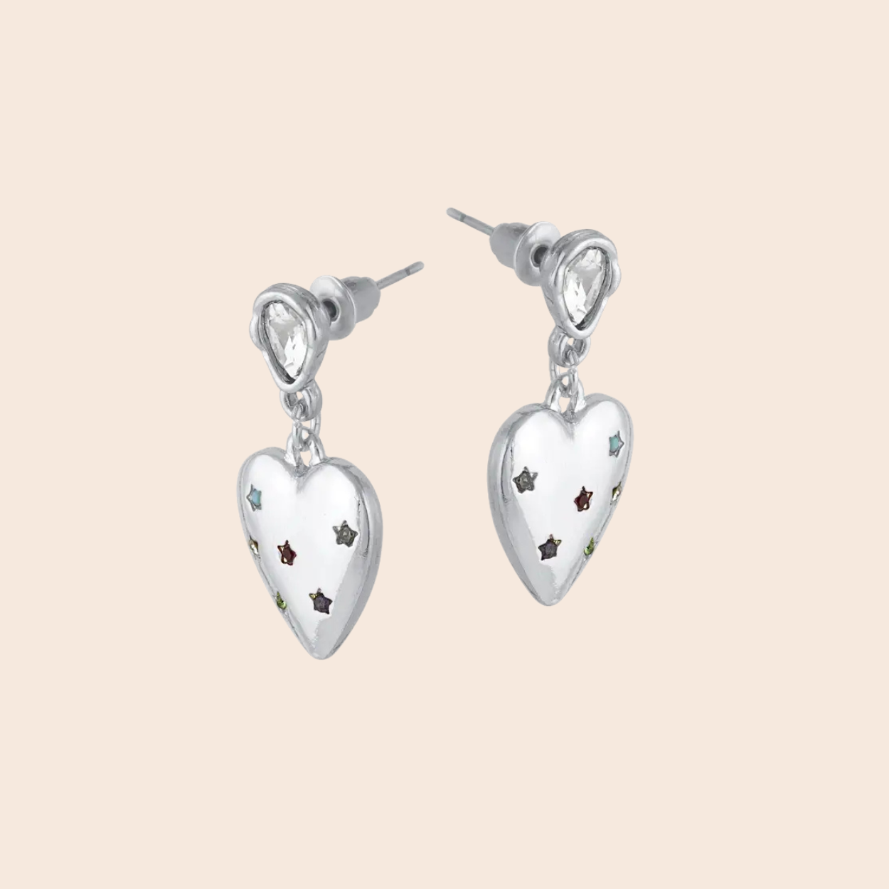 Florence Heart Drop Earrings