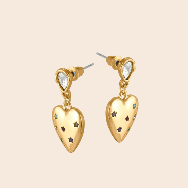 Florence Heart Drop Earrings